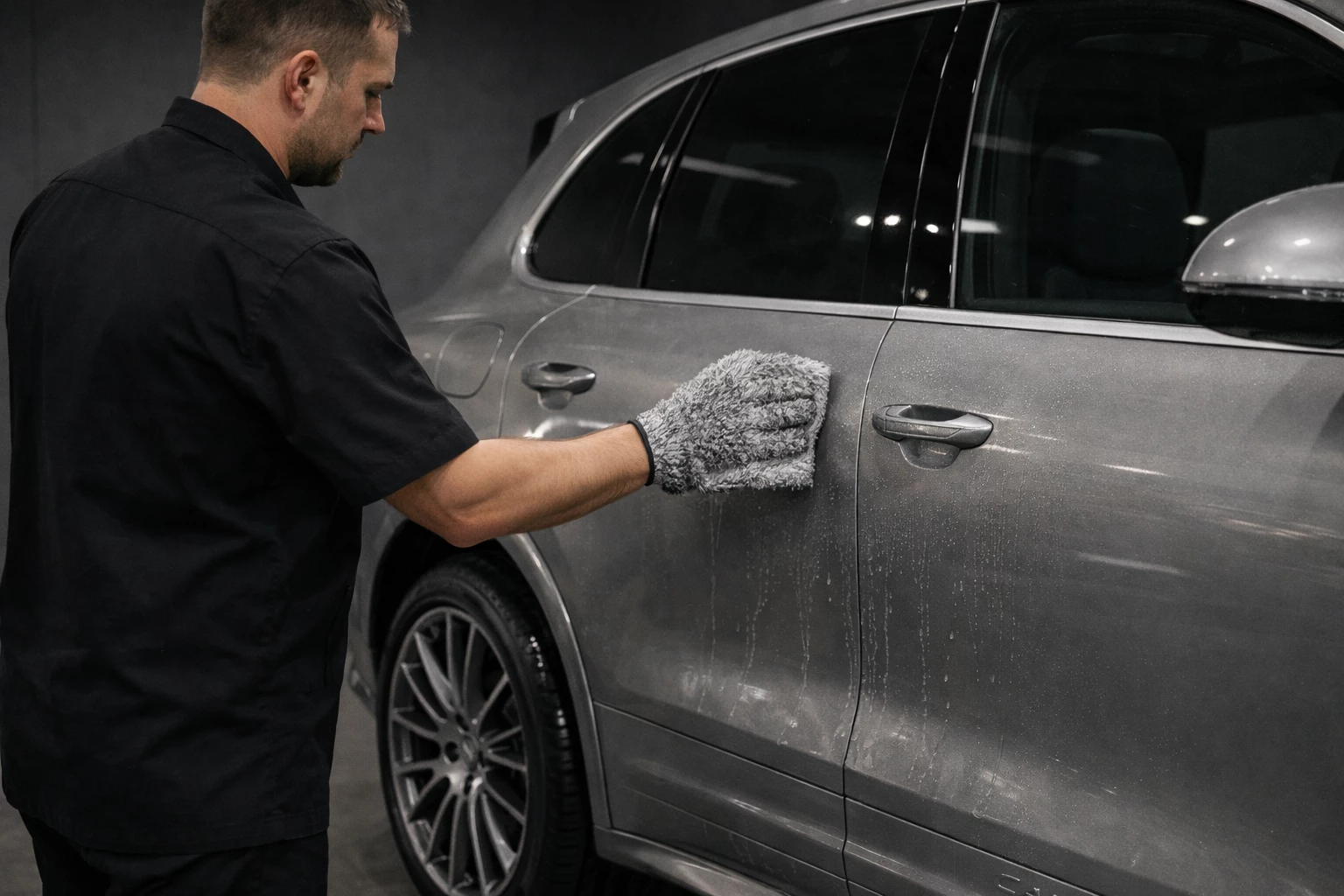 Vehicle decontamination, before polishing and ceramic coating